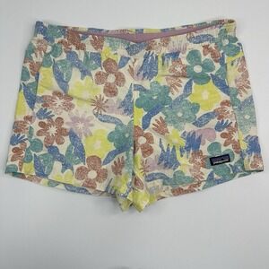Patagonia Girls Floral Baggies Mid-Rise Athletic Short XXL 16-18/W30/L4‎